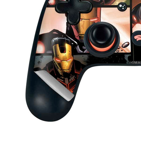 Marvel Iron Man Three Panel Google Stadia Controller Skin